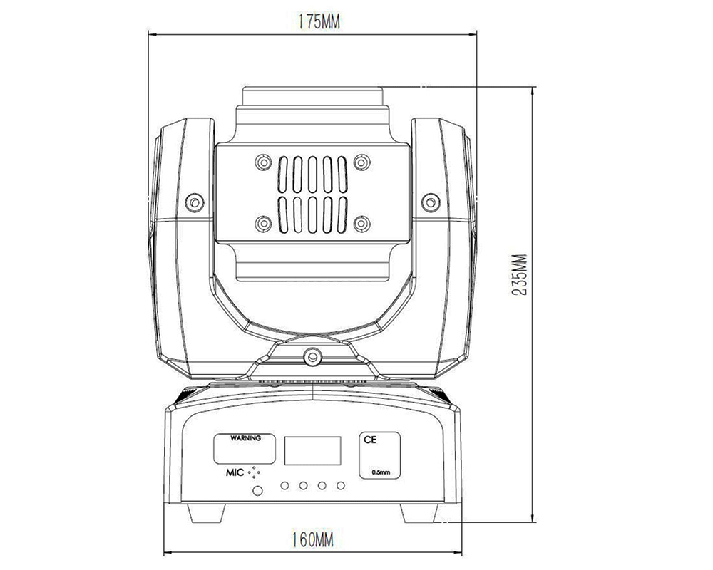 lightmaXX VEGA SHIGGY Beam Wash