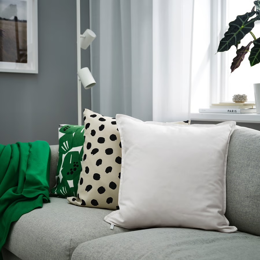  Coussin blanc 50 x 50 cm