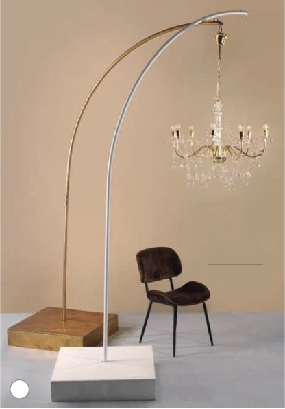 Support blanc pour suspension lustre