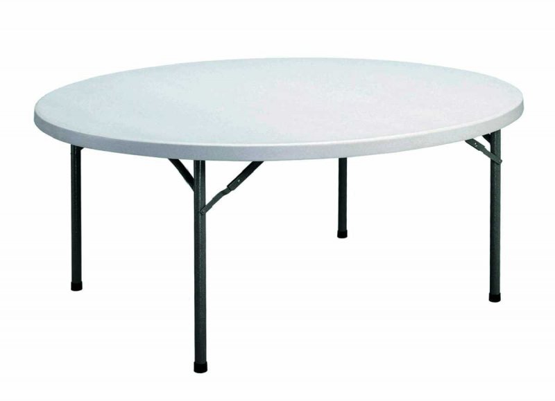 MESA REDONDA PLEGABLE Ø 178 cm – 10 a 11 personas