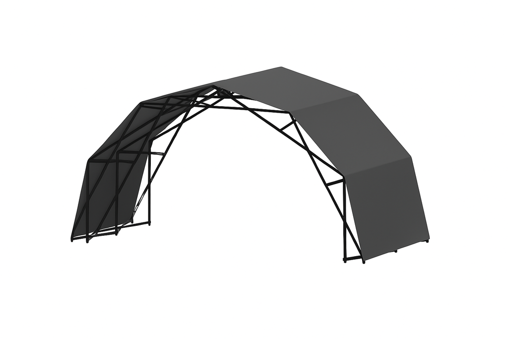 Carpa DOMO negra – múltiples configuraciones