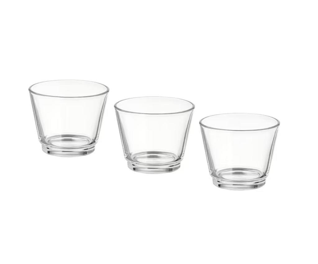 TRANSPARENT CANDLEHOLDERS