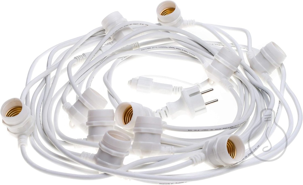 GUIRNALDA LLUMINOSA IMPERMEABLE Interior/Exterior Blanca 12m50