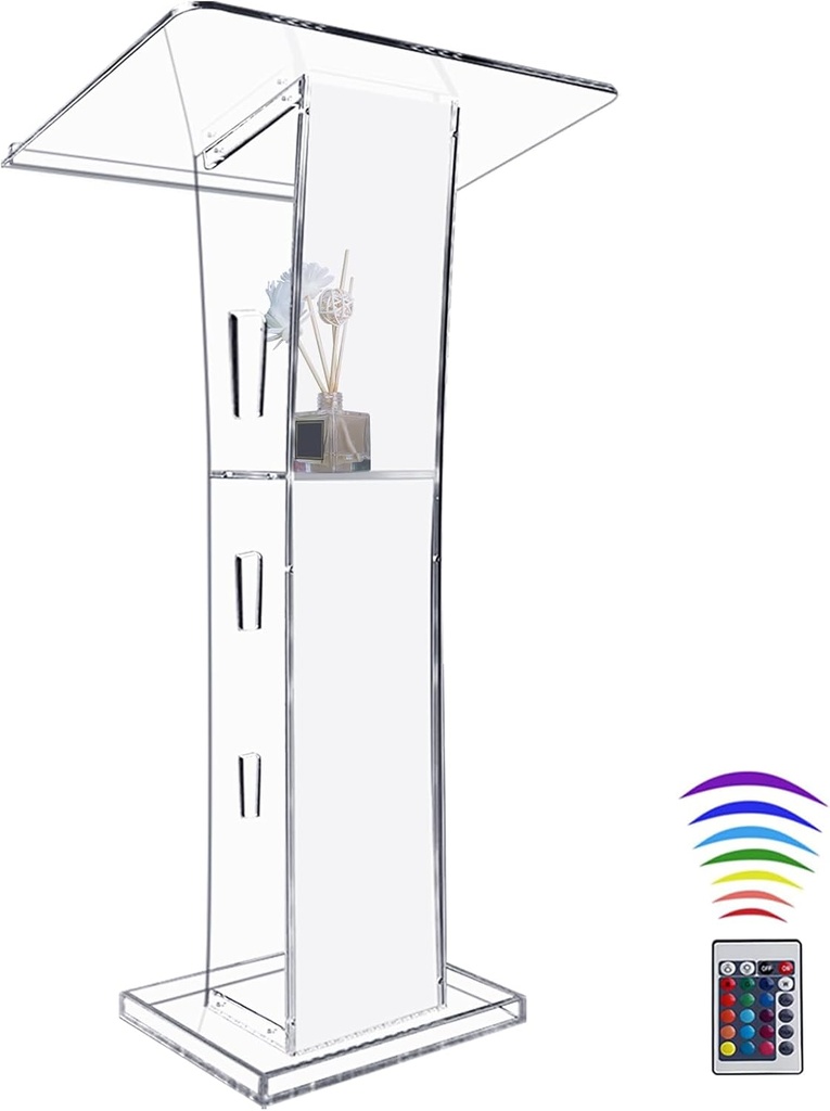 ATRIL acrílico transparente con iluminación LED