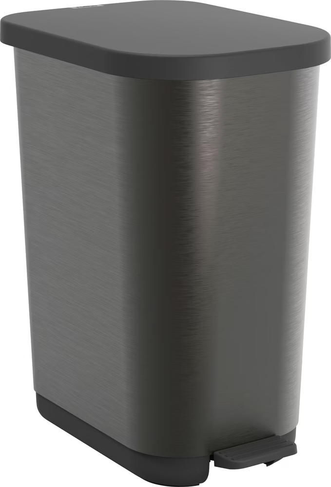 Black Trash Can 35L