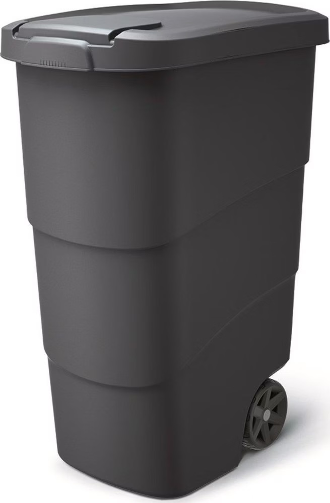 Black Trash Can 110L