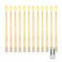 Set de 12 espelmes LED tipus canelobre a bateria