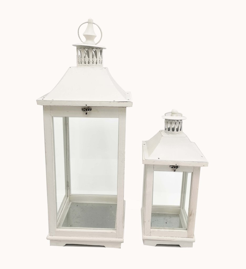 Duo de llanternes blanques