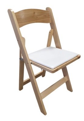 Silla WEDDING plegable - madera natural barnizada