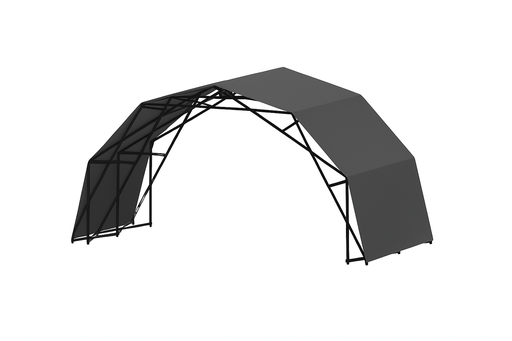 Carpa DOMO negra – múltiples configuracions