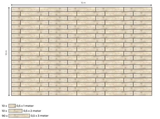 Complete Floor Deck 10 x 15 m