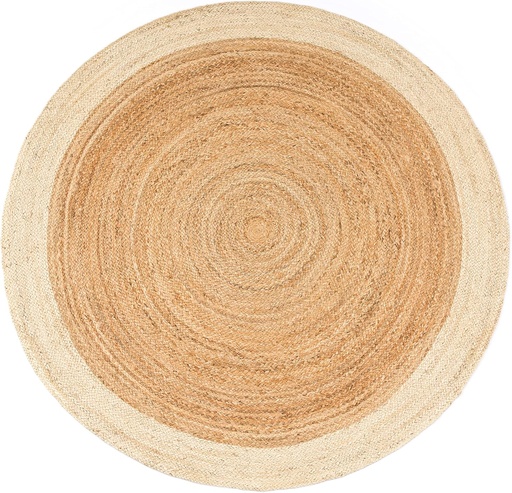 Catifa rodona de jute color ivori