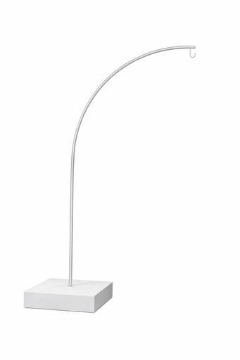 White support for chandelier suspension